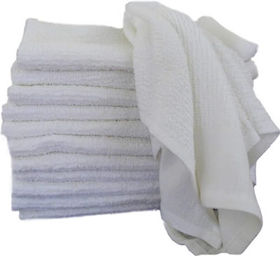White Bar Mop Towel 10# Bag 81