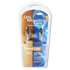High Performance CAT6 UTP Patch Cable, 14 ft., Gray