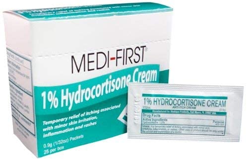 Hydrocortisone Cream, Eczema  Anti Itch .9 G, 25 Packets, 1 
