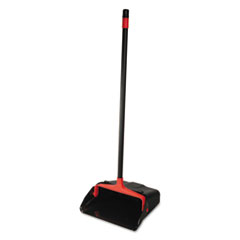 Maxi-Plus Lobby Dust Pan With Rear Wheels, Black, 13&quot;wide,