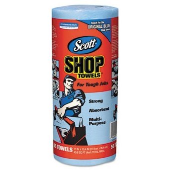 Scott Blue Shop Towel 55 towels/roll  12 rolls/cs