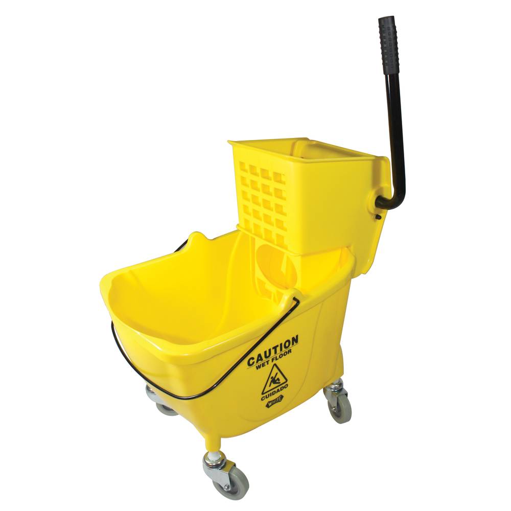 Commercial Mop Bucket with  Side-Press Wringer 26 Quart - 