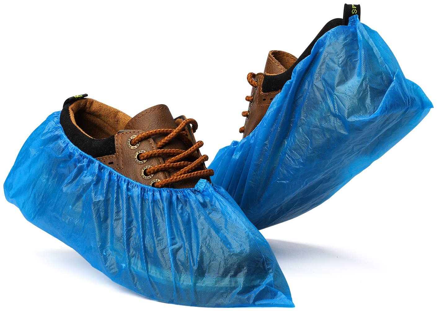 BLUE SHOE COVER 1000 PACK(500  PAIRS) WATERPROOF, NON SLIP, 