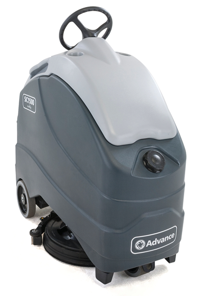SC1500 20D Disc EcoFlex 20&quot; 
Stand On Scrubber, Two 140 Ah 
Maint-Free AGM Batteries, 
Onboard Charger and Pad Holder 