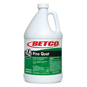 Betco Pine Quat Disinfectant dilution 4 oz/gal neutral PH 