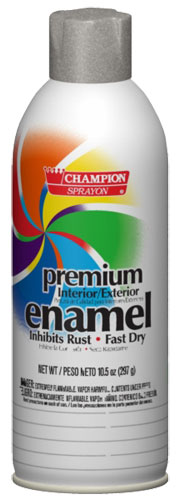 Champion Sprayon Dull Aluminum Enamel Paint, 10.5 oz, 6