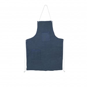 DA2T Denim Apron with Sewn Ties (No Grommets), Two