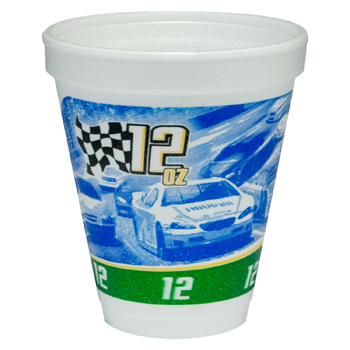 12J16RPM Racing print 12-OZ
foam cup 1000/CS