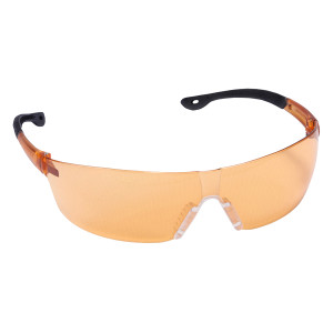 EGF95S JACKAL safety
glasses, orange scratch
resistant frosted oragne
frame, soft gel nose &amp;
temples 