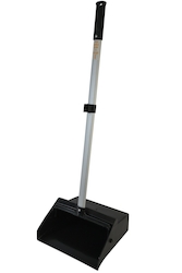 12 L x 10.5 W x 37&quot; H Black  Lobby Dust Pan with Handle