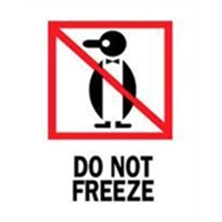 #DL4020 3 x 4&quot; Do Not Freeze (Penguin) Label 500/rL