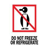 #DL4040 3 x 4&quot; Do Not Freeze
or Refrigerate (Penguin)
Label 500/RL