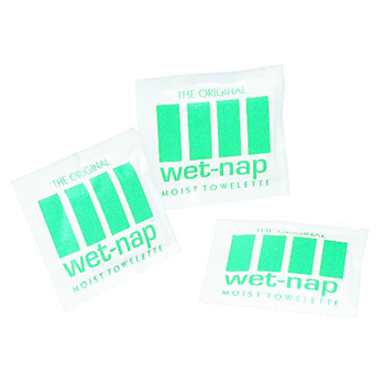 Wet-Nap Premoistened Towelettes, 5 x 7 3/4, White,