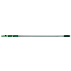 Opti-Loc Aluminum Extension 
Pole, 30 ft, Three Sections, 
Green/Silver