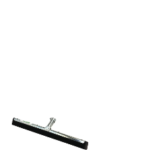 Water Wand Standard Floor
Squeegee, 22&quot; Wide Blade,
Black Rubber, Insert Socket