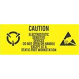 #DL9060 1 x 2 1/2&quot; Caution Electrostatic Sensitive