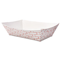 #200 Basket Weave Food Tray
2# 1000/cs 
Top dimensions: 5-27/32&quot; x
3-63/64&quot;. Bottom dimensions:
4-1/2&quot; x 2-5/8&quot;. Height:
1-1/2&quot;. 