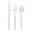 Medium-Weight Cutlery, Spork,
White, 1000/Carton